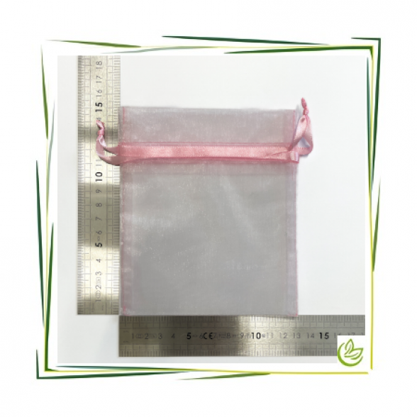 Organza Beutel Rosa (12x15cm)